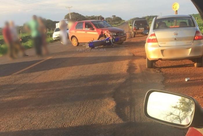 Motociclista de Tiros morre em acidente com carro na LMG-764