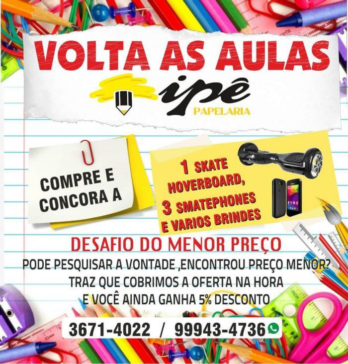 Confira o tabloide de ofertas da Ipê Papelaria que esta recheado de produtos para a volta as aulas