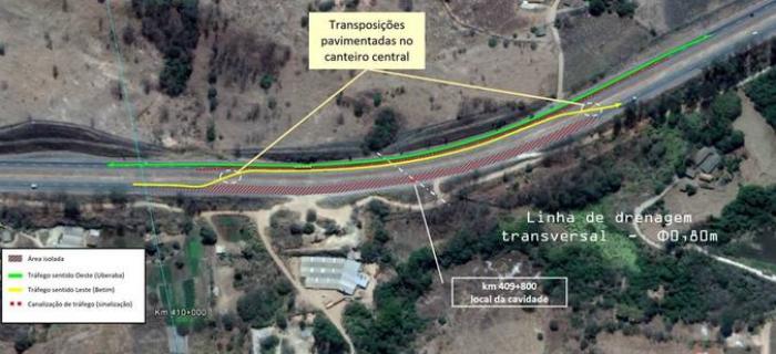 Obras emergenciais vão interditar BR-262 por 15 dias em Minas
