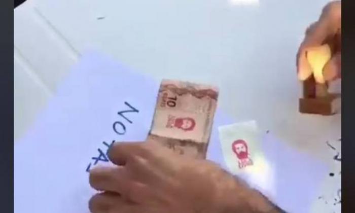 Notas com carimbo de Lula valem dinheiro, mas podem ser trocadas no banco