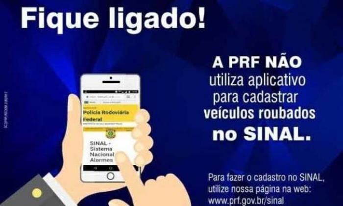 Polícia Rodoviária Federal faz alerta contra apps que sugerem pertencer à instituição