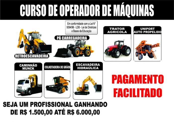 Atenção você de toda a região ! Solução Instituto de Ensino abre inscrições para Curso de Maquinas Pesadas