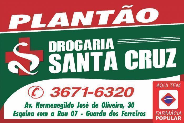 Drogaria Santa Cruz é a farmácia de plantão neste fim de semana em Guarda dos Ferreiros