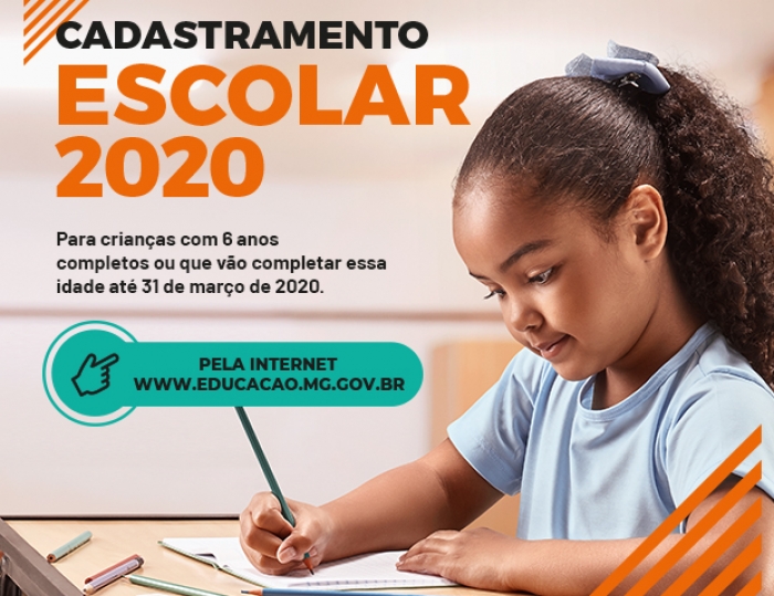 Cadastramento Escolar 2020 para a rede estadual acontece entre 1º e 12 de julho