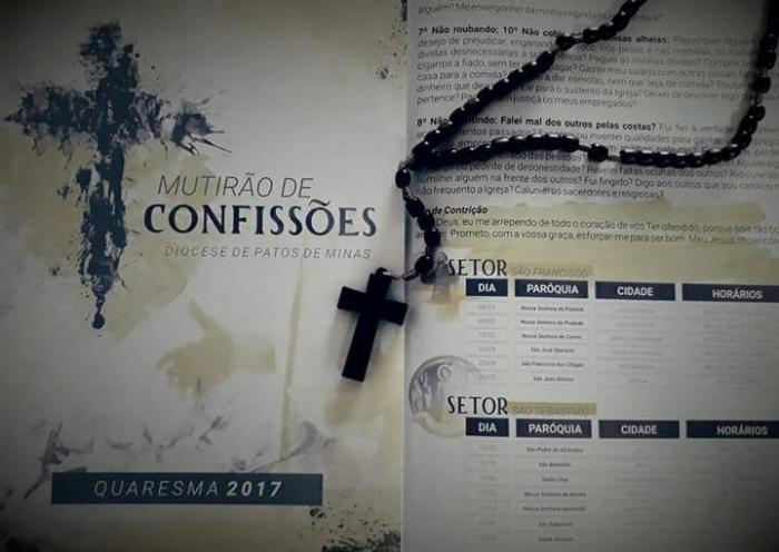 Paróquia Santa Cruz convida  fiéis para participarem do Mutirão de Confissões 2017