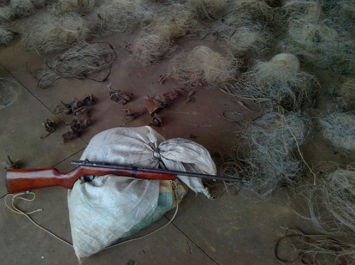 Operação ‘Pré-Piracema’ no Rio Paranaíba em MG resulta na apreensão de armas, munições e redes de pesca