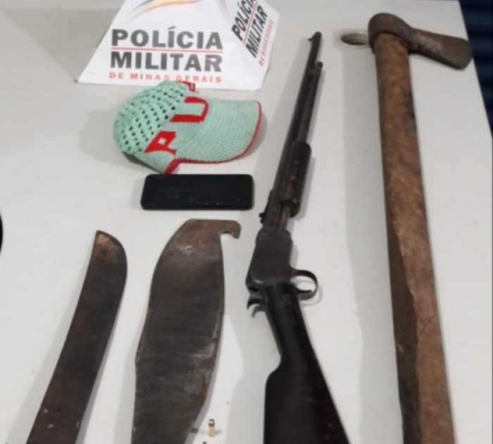 Polícia Militar prende dupla após roubo na zona rural de São Gotardo