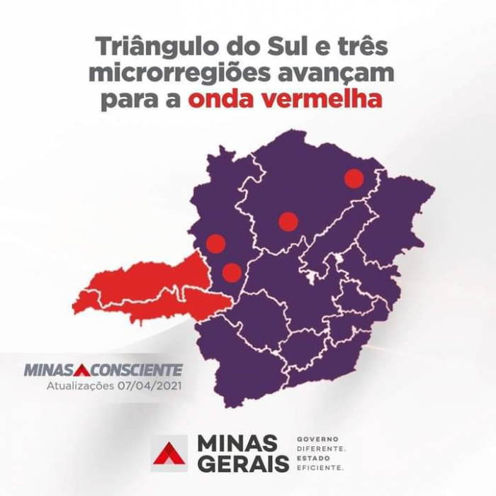 Microrregião de São Gotardo pode avançar para a onda vermelha na próxima segunda (12/4)