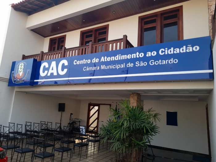 Câmara Municipal de São Gotardo inaugura o CAC - Centro de Atendimento ao Cidadão